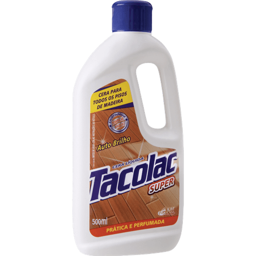 Cera-Liquida-Autobrilho-Perfumada-para-Todos-os-Pisos-de-Madeira-Tacolac-Super-Frasco-500ml Cera-Liquida-Autobrilho-Perfumada-para-Todos-os-Pisos-de-Madeira-Tacolac-Super-Frasco-500ml