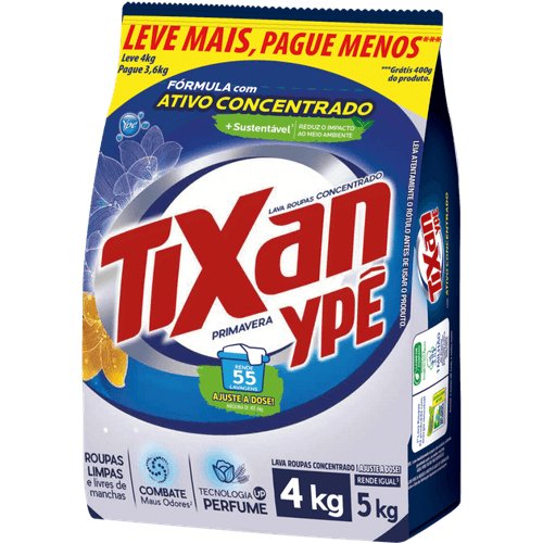 Lava-Roupas-Po-Concentrado-Primavera-Tixan-Ype--Pacote-Leve-4kg-Pague-36kg