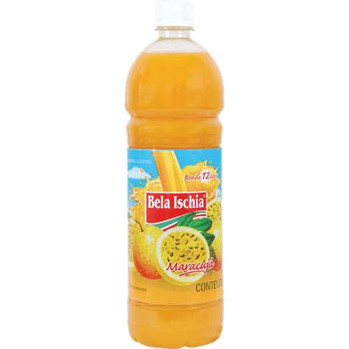 Suco-Concentrado-Liquido-para-Refresco-de-Fruta-Maracuja-Bela-Ischia-Garrafa-1l