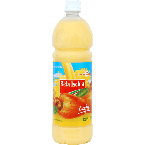 Suco-Concentrado-Liquido-para-Refresco-de-Fruta-Caju-Bela-Ischia-Garrafa-1l