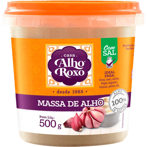 Alho-Cheiroso-Massa-500g Alho-Cheiroso-Massa-500g