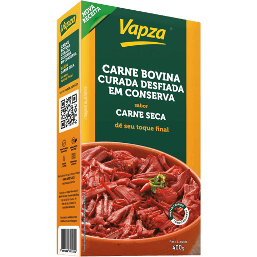 Carne-Bovina-Desfiada-Curada-em-Conserva-Carne-Seca-Vapza-400g Carne-Bovina-Desfiada-Curada-em-Conserva-Carne-Seca-Vapza-400g