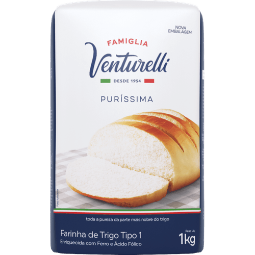 Farinha-de-Trigo-Purissima-Tipo-1-Enriquecida-com-Ferro-e-Acido-Folico-Famiglia-Venturelli-Pacote-1kg Farinha-de-Trigo-Purissima-Tipo-1-Enriquecida-com-Ferro-e-Acido-Folico-Famiglia-Venturelli-Pacote-1kg