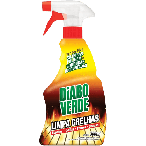 Limpa-Grelhas-Diabo-Verde-Spray-300ml Limpa-Grelhas-Diabo-Verde-Spray-300ml