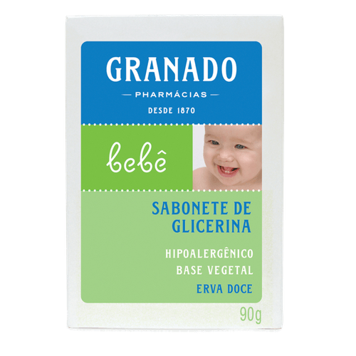 Sabonete-em-Barra-de-Glicerina-Granado-Bebe-Caixa-90g Sabonete-em-Barra-de-Glicerina-Granado-Bebe-Caixa-90g