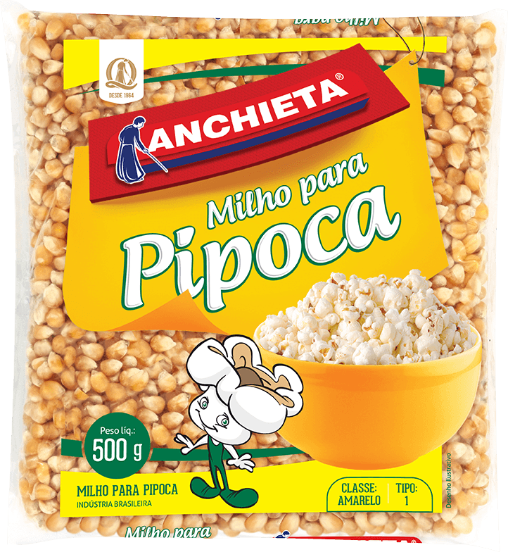 Milho Para Pipoca Anchieta 500 G Premium