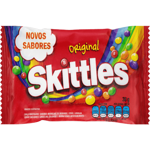 Bala-Mastigavel-Original-de-Morango-Limao-Laranja-Limao-Siciliano-ou-Groselha-Skittles-Pacote-38g