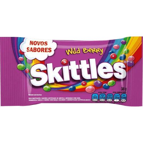 Bala-Mastigavel-Wild-Berry-de-Mirtilo-Morango-com-Kiwi-Framboesa-Cereja-ou-Amora-com-Maca-Skittles-Pacote-38g