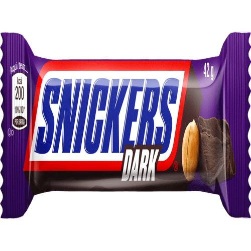 Chocolate-Dark-com-Recheio-de-Caramelo-Amendoim-e-Nougat-e-Cobertura-de-Chocolate-Meio-Amargo-Snickers-Pacote-42g Chocolate-Dark-com-Recheio-de-Caramelo-Amendoim-e-Nougat-e-Cobertura-de-Chocolate-Meio-Amargo-Snickers-Pacote-42g