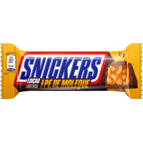 Barra-de-Chocolate-Recheio-de-Caramelo-e-Amendoim-Pe-de-Moleque-Cobertura-com-Chocolate-Snickers-Pacote-42g-Edicao-Limitada