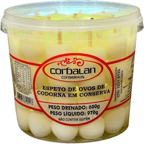 Ovos-Codorna-Espeto-Corbalan-600g Ovos-Codorna-Espeto-Corbalan-600g