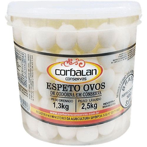 Espeto-Corbalan-Ovo-de-Codorna-1.3Kg Espeto-Corbalan-Ovo-de-Codorna-1.3Kg