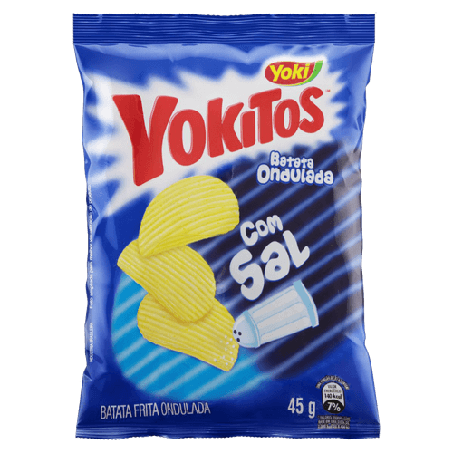 Batata-Frita-Ondulada-com-Sal-Yoki-Yokitos-Pacote-45g Batata-Frita-Ondulada-com-Sal-Yoki-Yokitos-Pacote-45g