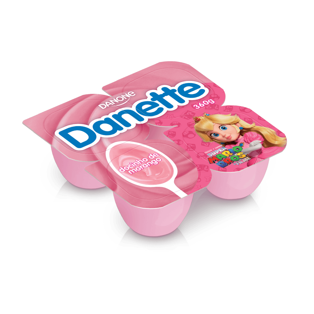 Sobremesa Danette Chocolate Ao Leite 360g 4 unidades - Apoio Entrega V2