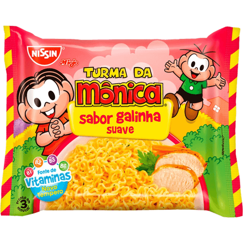 Macarrao-Instantaneo-Lamen-com-Tempero-de-Galinha-Suave-Turma-da-Monica-Nissin-Miojo-Pacote-85g-Sendo-80g-de-Macarrao-e-5g-de-Tempero Macarrao-Instantaneo-Lamen-com-Tempero-de-Galinha-Suave-Turma-da-Monica-Nissin-Miojo-Pacote-85g-Sendo-80g-de-Macarrao-e-5g-de-Tempero