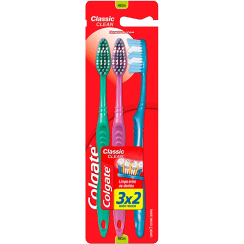 Escova-Dental-Macia-Colgate-Classic-Clean-Cabeca-Normal-3-Unidades