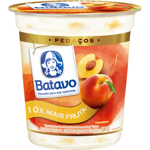 Iogurte-Integral-com-Preparado-de-Pessego-Batavo-Pedacos-Pote-450g Iogurte-Integral-com-Preparado-de-Pessego-Batavo-Pedacos-Pote-450g