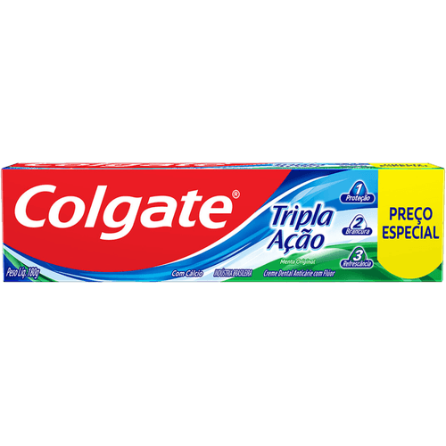 Creme-Dental-Anticarie-com-Fluor-e-Calcio-Menta-Original-Colgate-Tripla-Acao-Caixa-180g-Preco-Especial