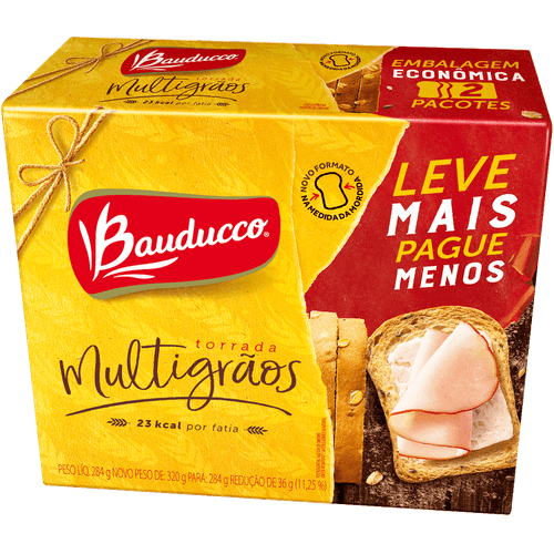 Torrada-Multigraos-Bauducco-Pacote-284g-2-Unidades-Embalagem-Economica-Leve-Mais-Pague-Menos Torrada-Multigraos-Bauducco-Pacote-284g-2-Unidades-Embalagem-Economica-Leve-Mais-Pague-Menos