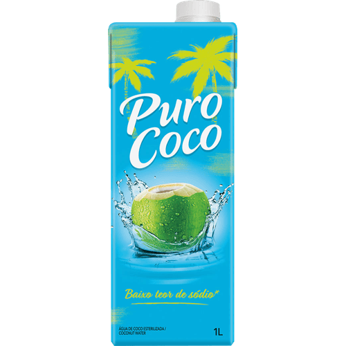 Agua-de-Coco-Esterilizada-Puro-Coco-Caixa-1l Agua-de-Coco-Esterilizada-Puro-Coco-Caixa-1l