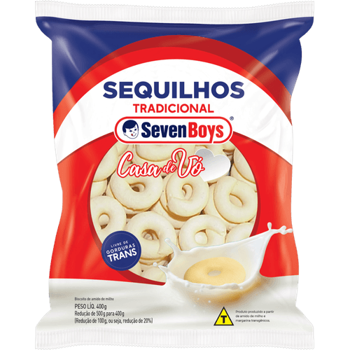 Biscoito-de-Amido-de-Milho-Sequilho-Tradicional-Seven-Boys-Casa-de-Vo-Pacote-400g Biscoito-de-Amido-de-Milho-Sequilho-Tradicional-Seven-Boys-Casa-de-Vo-Pacote-400g