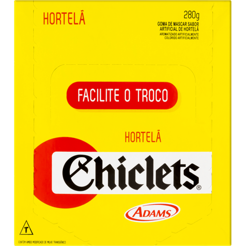 Goma-de-mascar-Chiclets-Hortela-28g Goma-de-mascar-Chiclets-Hortela-28g
