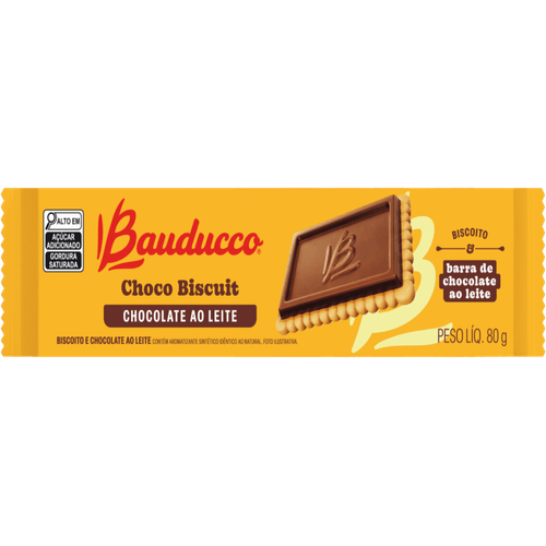 Biscoito-e-Barra-de-Chocolate-ao-Leite-Bauducco-Choco-Biscuit-Pacote-80g