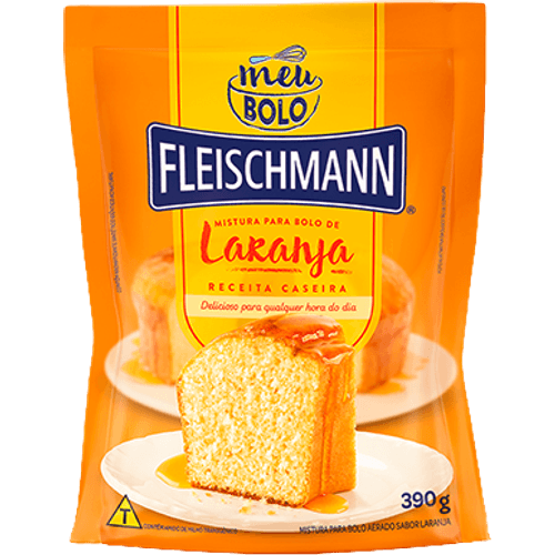 Mistura-para-Bolo-Aerado-de-Laranja-Fleischmann-Meu-Bolo-Sache-390g Mistura-para-Bolo-Aerado-de-Laranja-Fleischmann-Meu-Bolo-Sache-390g