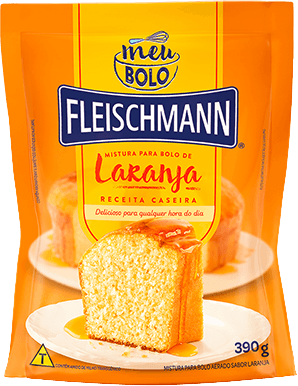Mistura para Bolo Aerado de Laranja Fleischmann Meu Bolo Sachê 390g