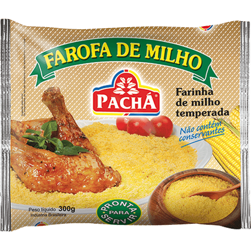 Farofa-Pacha-de-Milho-Temperada-Pacote-300g Farofa-Pacha-de-Milho-Temperada-Pacote-300g