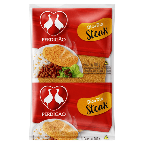 Empanado-a-Base-de-Carne-de-Frango-Steak-Perdigao-Dia-a-Dia-Pacote-100g