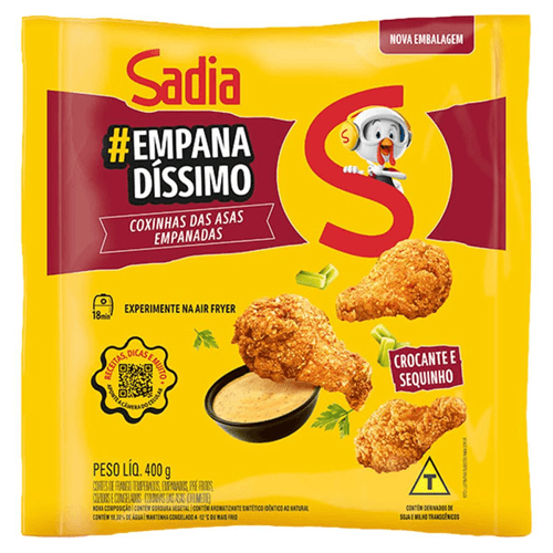 Empanado-de-Frango-Coxinha-da-Asa-Drumette-Temperado-Pre-Frito-Cozido-e-Congelado-Sadia-Empanadissimo-Pacote-400g