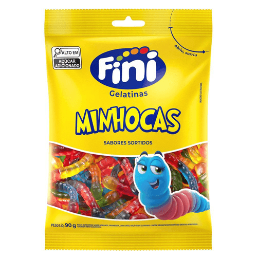 Bala-de-Gelatina-Sortida-Minhocas-Fini-Pacote-90g