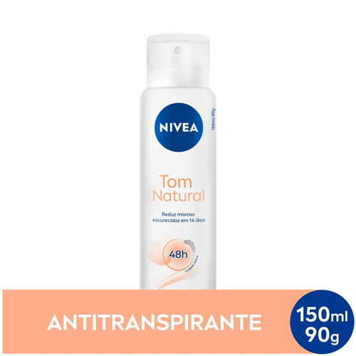 NIVEA-Desodorante-Antitranspirante-Aerossol-Tom-Natural-150ml NIVEA-Desodorante-Antitranspirante-Aerossol-Tom-Natural-150ml