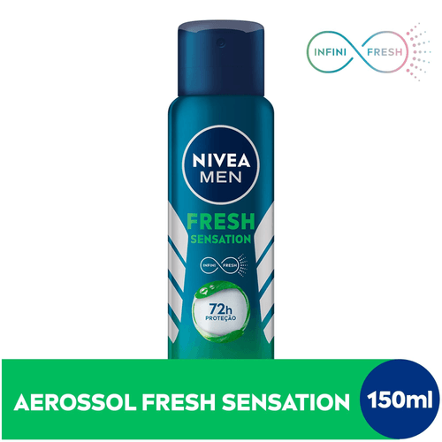 Desodorante-Nivea-Men-Antitranspirante-Aerossol-Fresh-Sensation--Com-150ml Desodorante-Nivea-Men-Antitranspirante-Aerossol-Fresh-Sensation--Com-150ml