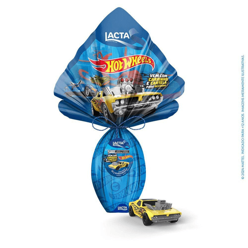 Ovo-de-Pascoa-Lacta-Hotwheels-166g Ovo-de-Pascoa-Lacta-Hotwheels-166g