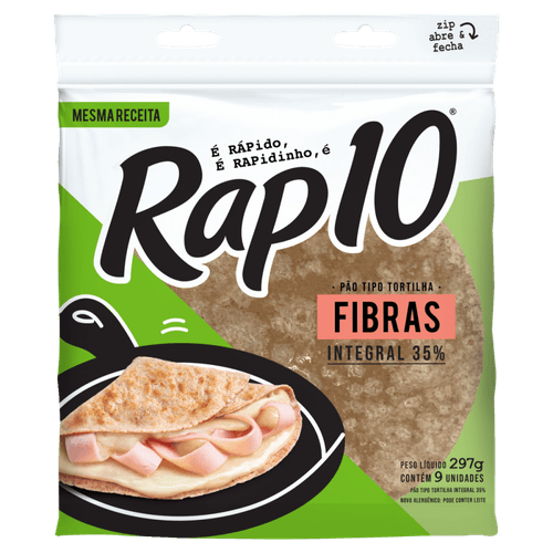 Pao-Tortilha-35--Integral-Fibras-Rap10-Pouch-297g-9-Unidades Pao-Tortilha-35--Integral-Fibras-Rap10-Pouch-297g-9-Unidades