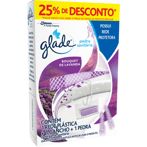 Detergente-Sanitario-em-Pedra-com-Rede-Protetora-Bouquet-de-Lavanda-Glade-Gratis-25--de-Desconto