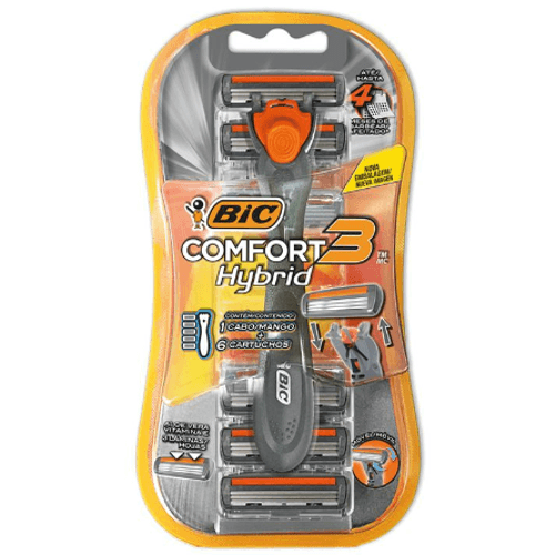 Aparelho-de-Barbear-Bic-Confort3-Hibrid-com-6-Cargas-Extras