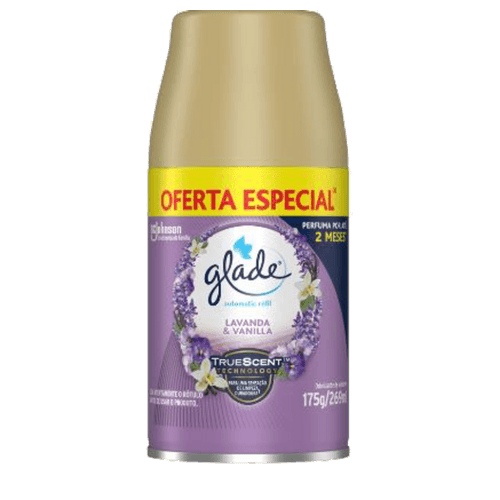 Desodorizador-Glade-Automatic-Spray-Refil-Lavanda---Baunilha-269ml-Oferta-Especial