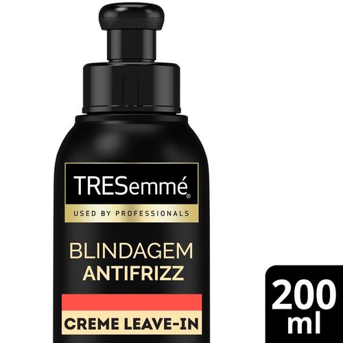 Creme-Leave-In-com-Acido-Hialuronico-Queratina-Hidrolisada-e-Filtro-UV-Tresemme-Blindagem-Antifrizz-Frasco-200ml