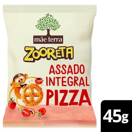 Salgadinho-de-Milho-e-Arroz-75--Integral-Assado-Organico-Pizza-Mae-Terra-Zooreta-Pacote-45g