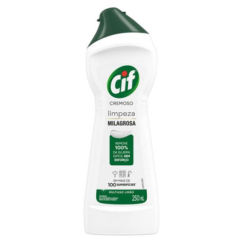 CIF Cremoso Limpeza Milagrosa Limão para casa 250 ml