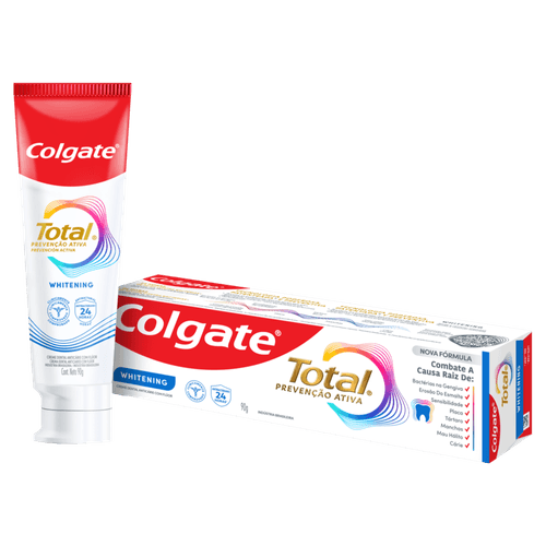 Creme-Dental-Whitening-Anticarie-com-Fluor-Colgate-Total-12-Caixa-90g Creme-Dental-Whitening-Anticarie-com-Fluor-Colgate-Total-12-Caixa-90g
