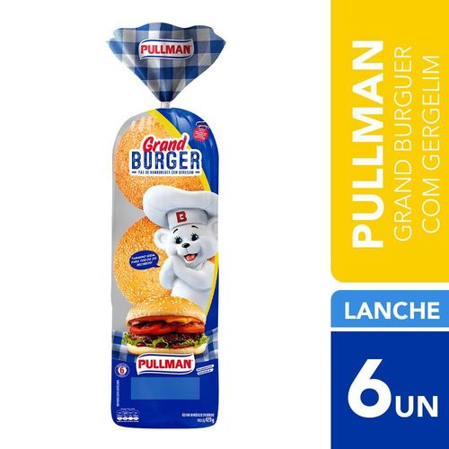 Pao-para-Hamburguer-com-Gergelim-Zero-Colesterol-Zero-Gorduras-Trans-Pullman-Grand-Burger-Pacote-420g-6-Unidades-Tamanho-Familia Pao-para-Hamburguer-com-Gergelim-Zero-Colesterol-Zero-Gorduras-Trans-Pullman-Grand-Burger-Pacote-420g-6-Unidades-Tamanho-Familia