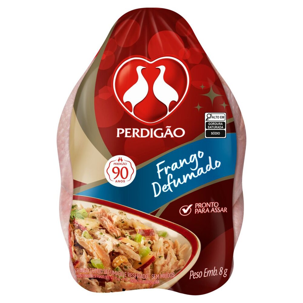 Frango Cozido Resfriado E Defumado Sem Miúdos Perdigão 1Kg
