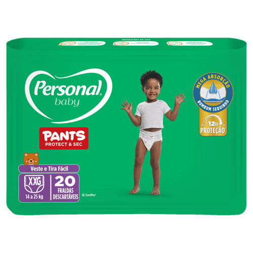 FRALDA-PERSONAL-BABY-PANTS-PROTECT---SEC-MEGA-ABSORCAO-ATE-12HORAS-DE-PROTECAO-VESTE-E-TIRA-FACIL-XXG-20-UNIDADES