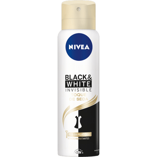 Antitranspirante-Aerossol-Toque-de-Seda-48h-Nivea-Invisible-for-Black---White-150ml-Spray Antitranspirante-Aerossol-Toque-de-Seda-48h-Nivea-Invisible-for-Black---White-150ml-Spray