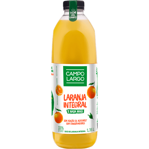 Suco-Integral-de-Laranja-sem-Adicao-de-Acucar-Campo-Largo-Garrafa-135l