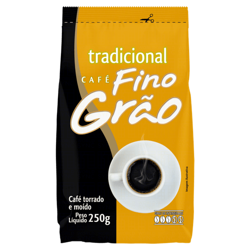 Cafe-Torrado-e-Moido-Tradicional-Fino-Grao-Pacote-250g Cafe-Torrado-e-Moido-Tradicional-Fino-Grao-Pacote-250g